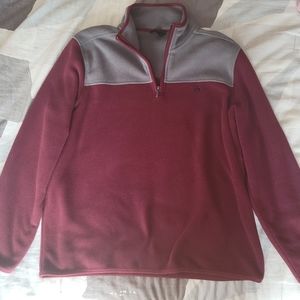 Brooks Brothers Mens Colorblock Quarter Zip Polar Fleece Pullover XXL